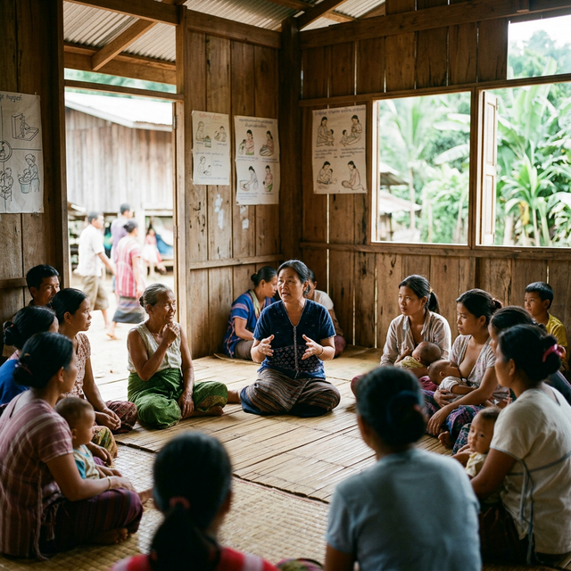Health education workshop in Mae Sot