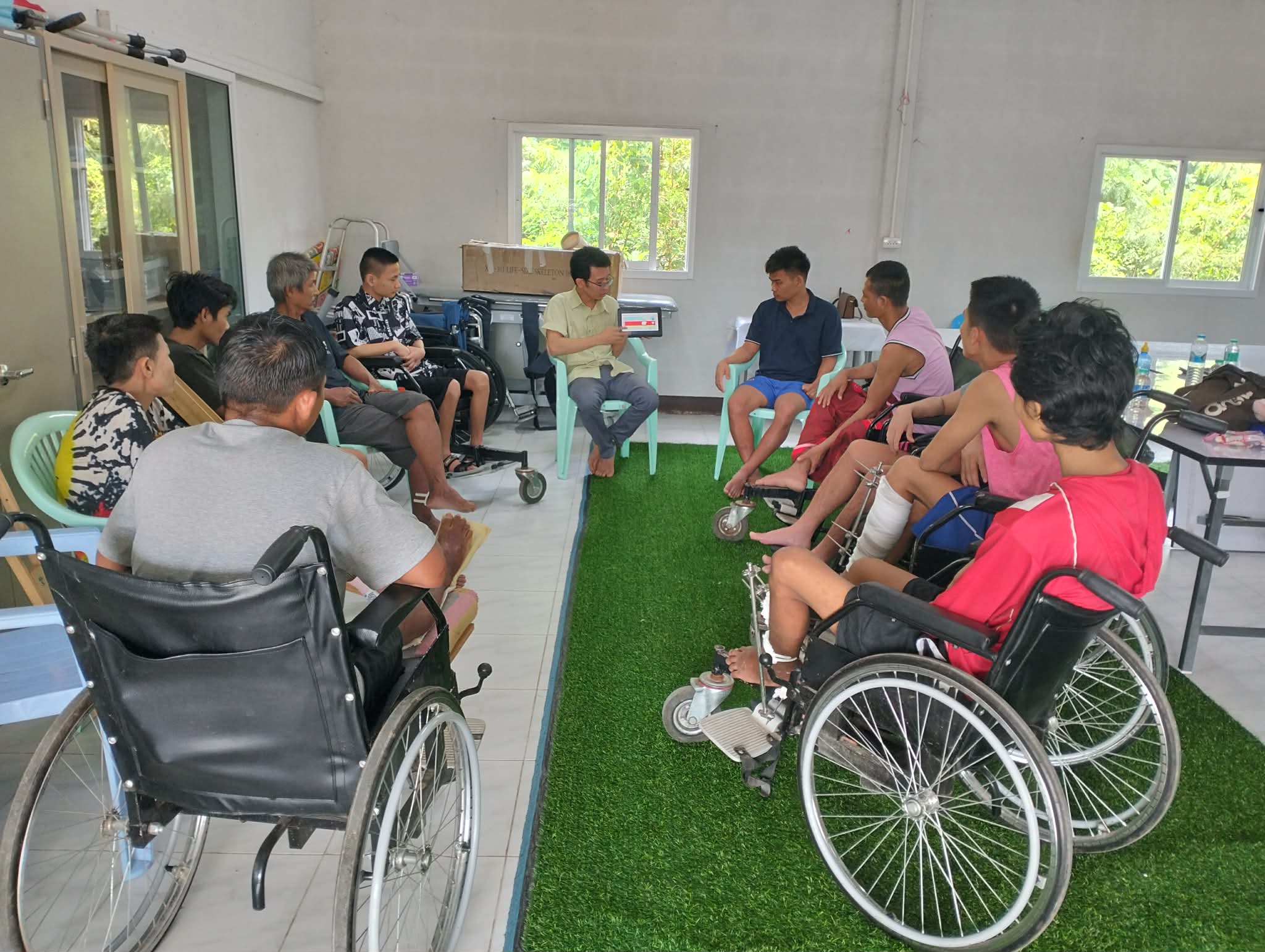 Art therapy session for mental well-being